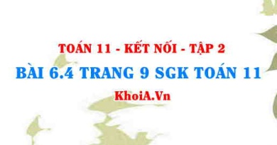 Bài 6.4 trang 9 Toán 11 Kết nối tri thức Tập 2